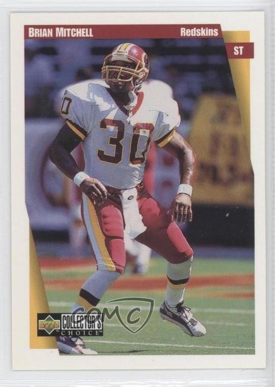 1997 Upper Deck Collector's Choice Brian Mitchell #266 0c4