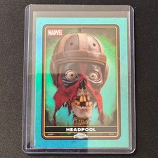 💰LC 2025 TOPPS CHROME DEADPOOL AQUA REFRACTOR /199 HEADPOOL #24