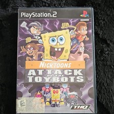 THQ Nicktoons: Attack of the Toybots PS2 (2007) NTSC-U/C E Manual Multiplayer