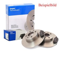 DELPHI Bremsscheiben Voll vorne Ø278 + Bremsbeläge für Mercedes Coupe C123 W123