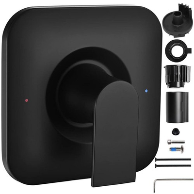 #ad Genta LX Matte Black Pressure Balancing Modern Shower Lever Handle Replaceme... $78.82