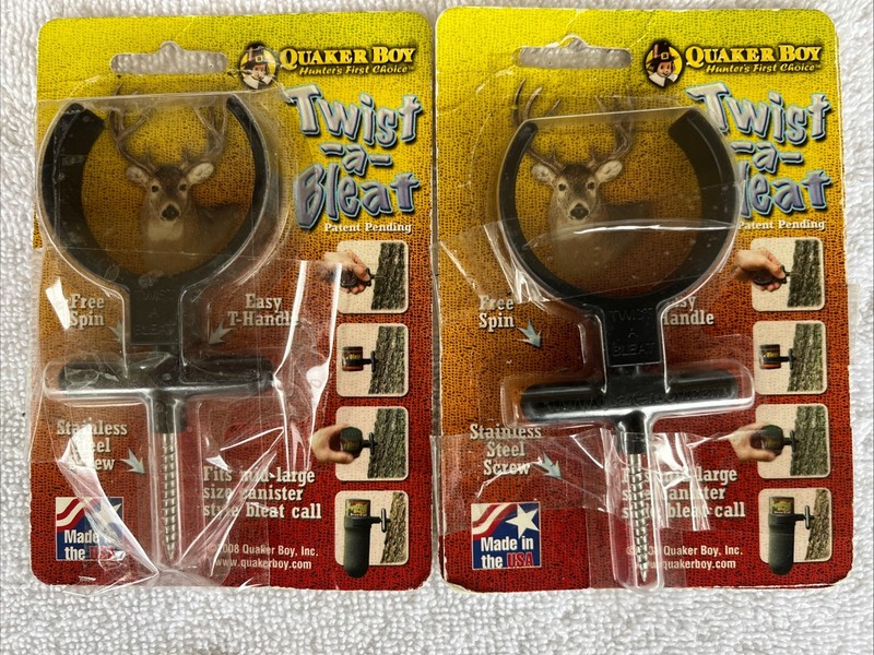 2 NOS- Quaker Boy Twist-A-Bleat for Mid-Large Size Canister Style Bleat Call NEW