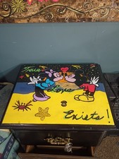 Myszka Miki i Myszka Minnie True Love Exists Custom Night Stand Painting