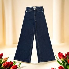 Universal Thread Wide Leg Jeans Womens 6R High Rise 32  Inseam Long Denim Hippie
