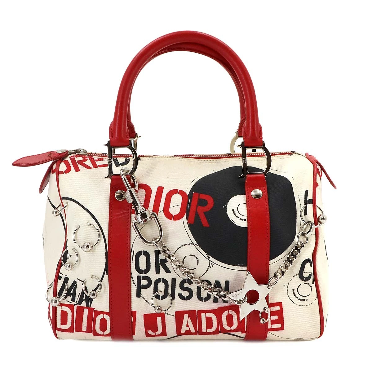 レア♡Diorヴィンテージ白レザーバッグ 丸型ハンドル Dior White Leather Exterior Bags & Handbags for Women for sale | eBay