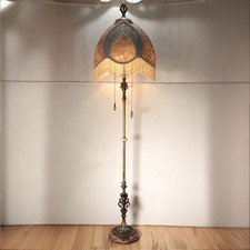 Gorgeous Victorian "Trophy" Floor Lamp Hand-made by Artist Cesar & Son