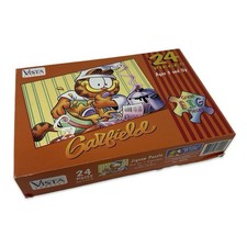 Vista Puzzles Garflied Jigsaw Puzzle 9"x12" 24 Pieces 2000 Leap Year Cook Chef