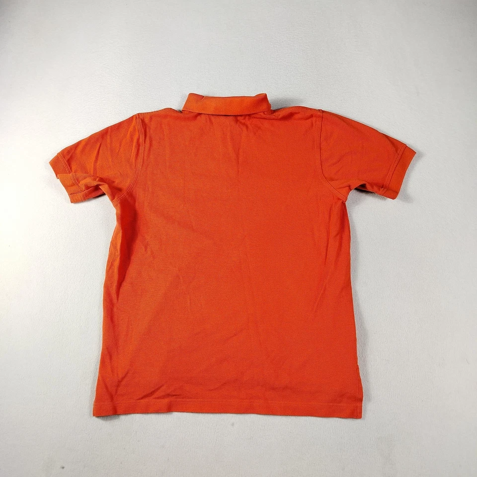 Camisa Polo Lands' End Niños Mediana 10-12 Naranja Piqué Manga Corta Algodón Foto 2 de 4