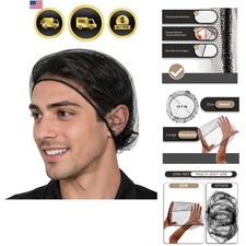50 Pack Reusable Hair Nets 24", Black Nylon Mesh for Food Service Cooking, ...