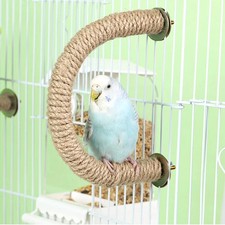 Bird Perch Parrot Toy Bird Cage Supply Bird Standing Rope Bird Cage Accessories