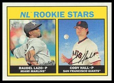 2016 Topps Heritage #185 NL Rookie Stars Raudel Lazo / Cody Hall Baseball Card