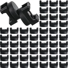 50PCS Black Magnetic Cable Zip Tie Mount Base Wire Clips Management Base Holder