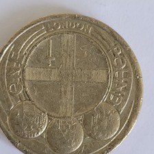 2010 Circulated London Round 1 Pound Coin Capital Cities Set