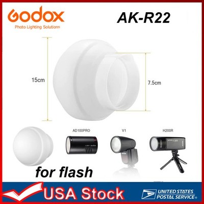 Godox AK-R22 Collapsible Diffusion Dome, Diffuser for Round Head flash V100,V1Pr