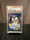 Puka Nacua 2023 Clearly Donruss Rated Rookie Auto Autograph LA Rams 89/99 PSA 9