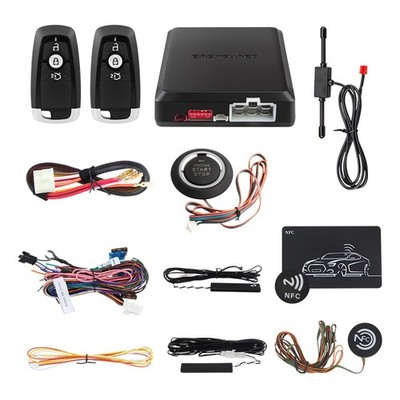 EASYGUARD keyless entry push button start car alarm and remote start pke alarm