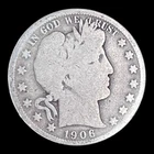 1906-O Barber Silver Half Dollar