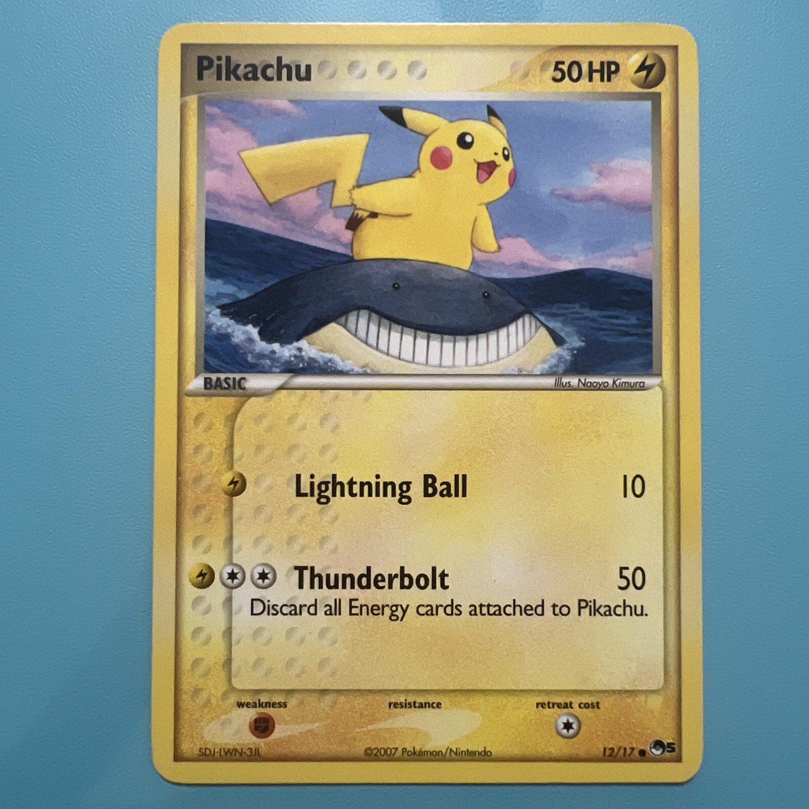 Pikachu 12/17 Pokemon Card TCG Pop Series 5 Regular