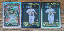 2024 Topps Rookie Lot x3 Zack Gelof, Holiday, Retail Blue Debut Parallel, Debut