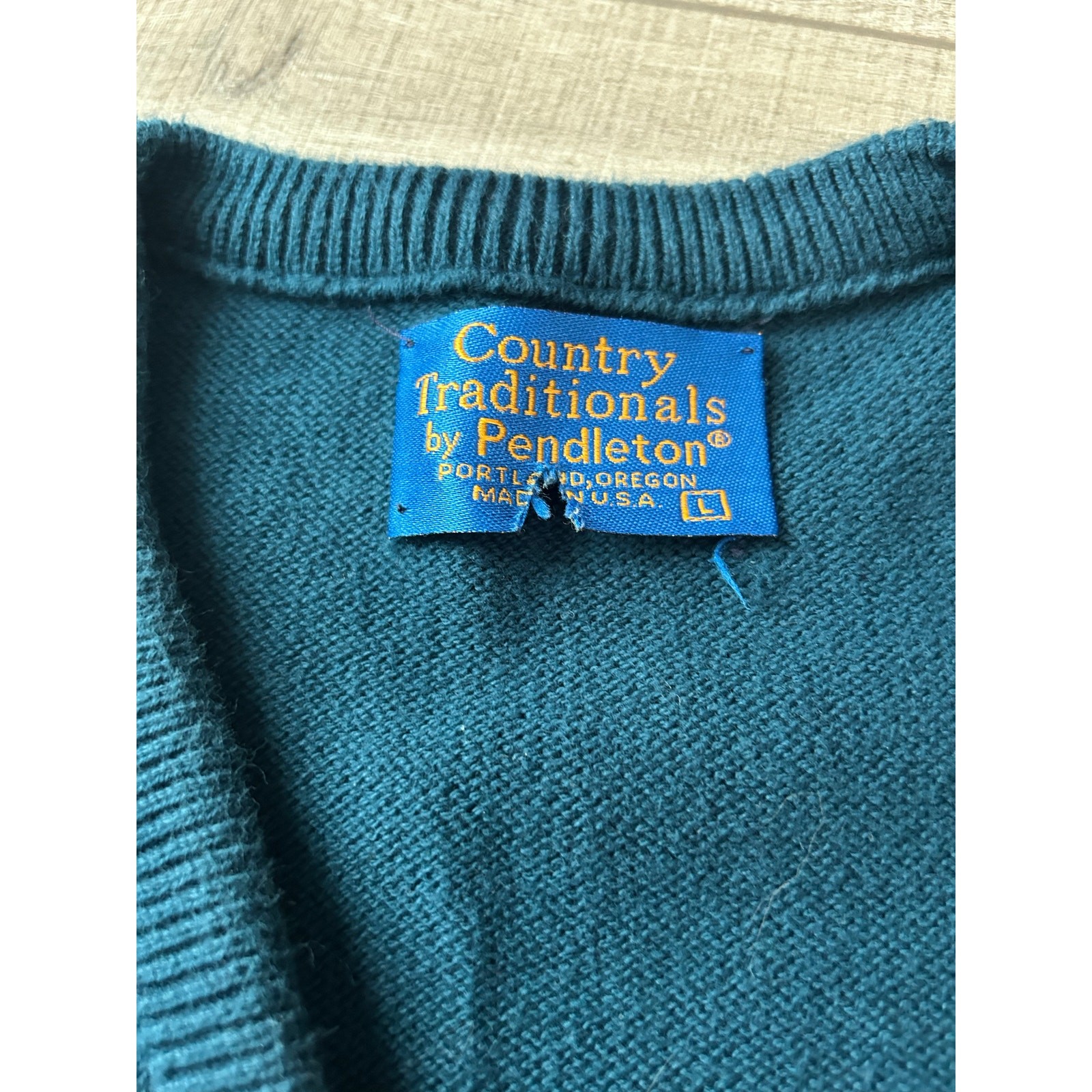 Pendleton Country Traditionals Argyle Cotton Swea… - image 3