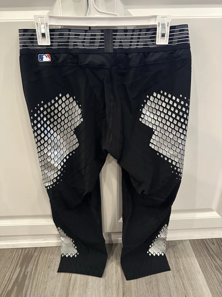 Medias de compresión deslizantes de béisbol Pro Hyper Strong con rodilleras negras M/L/XL Foto 2 de 2