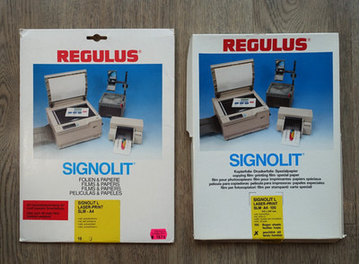 REGULUS SIGNOLIT A4 Kopierfolie Laser-Print matt selbstklebend beschriftbar SLM