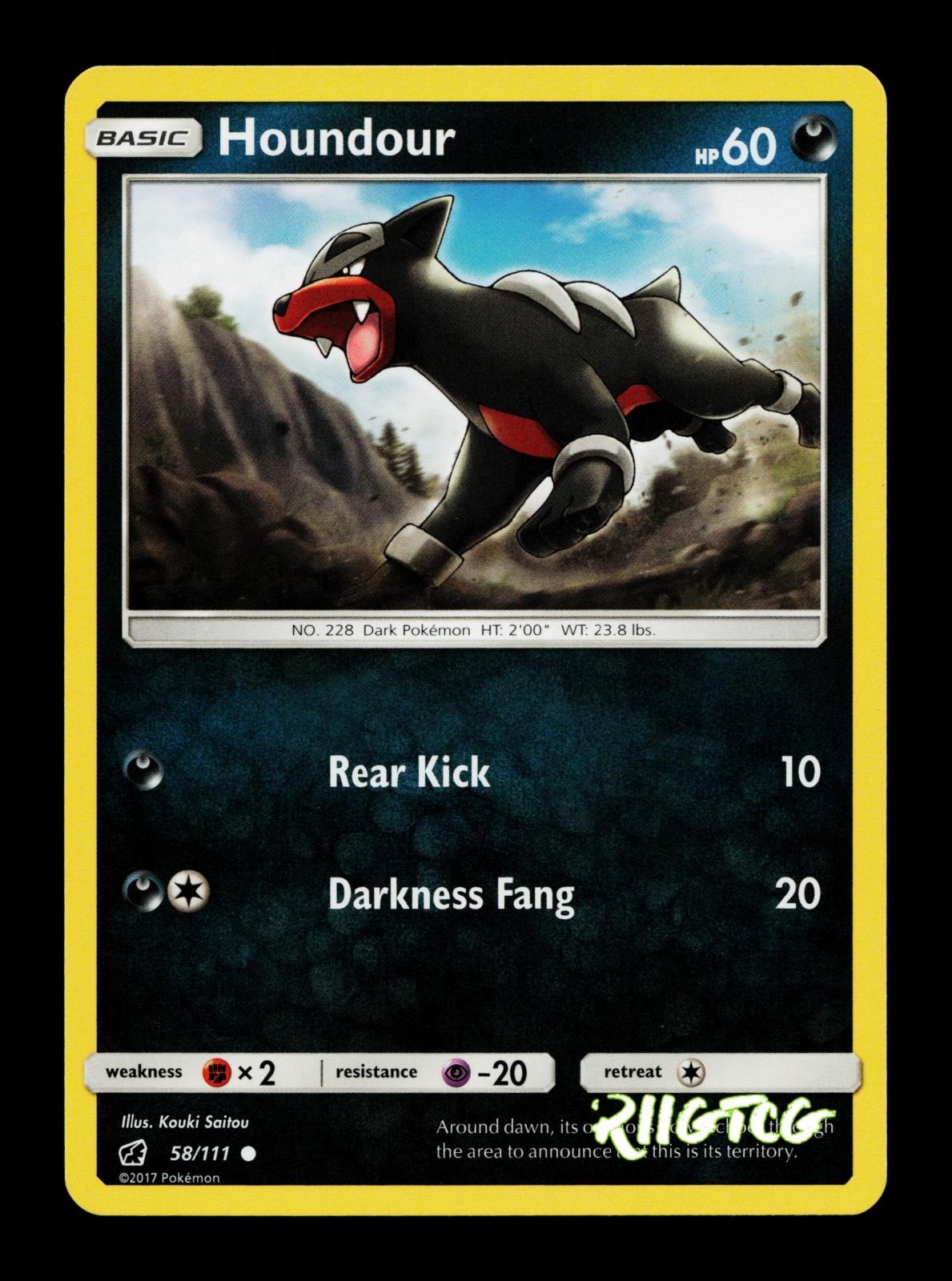 Houndour 58/111 Crimson Invasion NM Pokemon