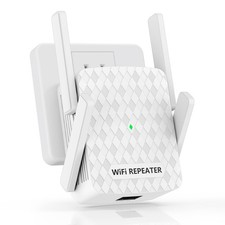Hosmmer WiFi Extender Signal Booster 1200Mbps Dual Band Repeater Range White