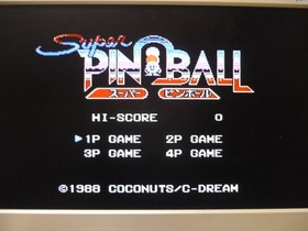 [Tube 00] [] Game Software FC Super Pinball (No Box Theory) Family Computer