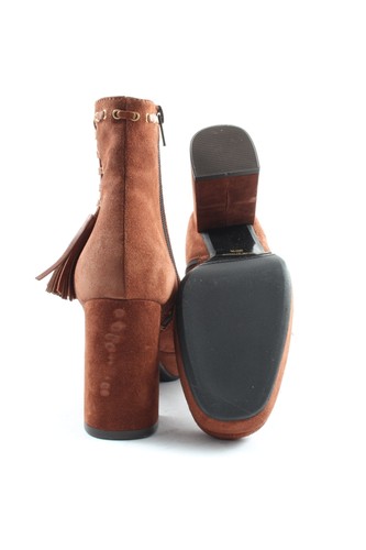 MARIPé Botas con cremallera Mujeres Botines Talla EU 36.5 marrón look casual - Imagen 2 de 5
