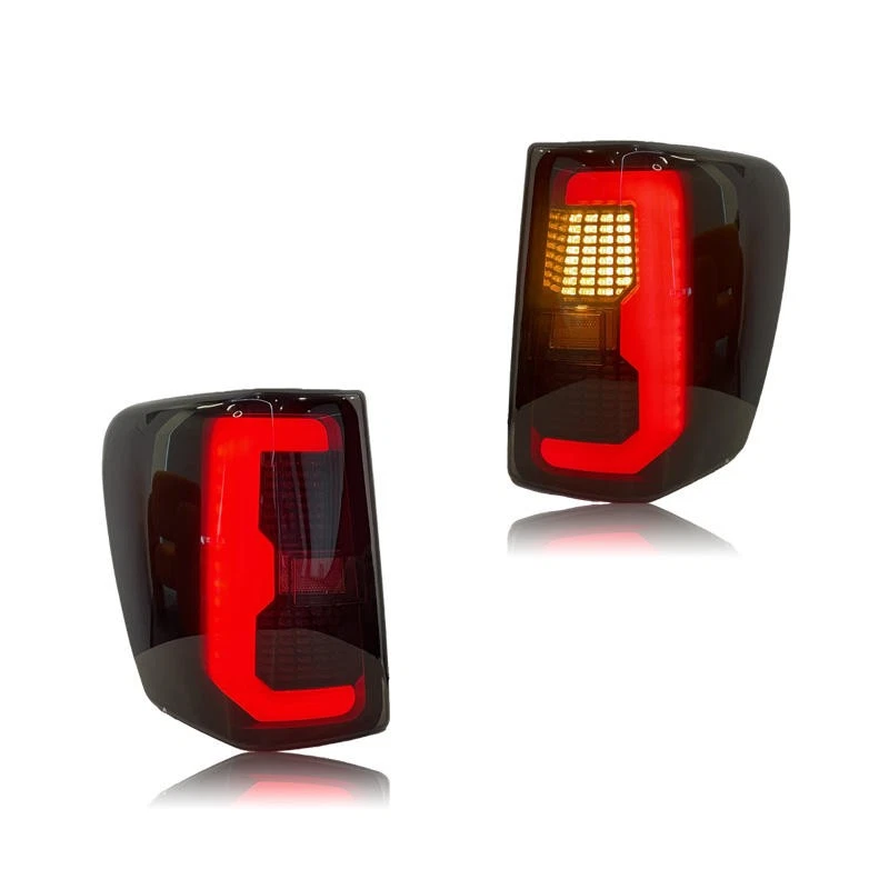 Par de luces traseras LED de freno negras humo para Jeep Grand Cherokee 2005-2009 2010 Foto 2 de 4