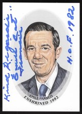 2010-11 In The Game Enshrined Emile Francis Auto #NNO - HOF