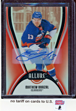 2025-26 Upper Deck Allure Autographs Red Rainbow #37 Mathew Barzal