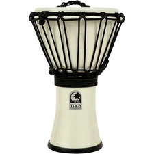 Toca Freestyle ColorSound Djembe 7 in. Metallic White