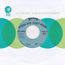 THE AMBERS - I LOVE YOU BABY - EX+ USA VERVE DEMO NORTHERN SOUL 7"