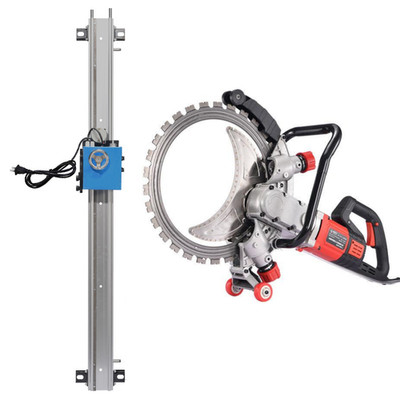 9500W Automatische Ringsäge Beton Wandschneidemaschine 1.5m / 2m Führungsschiene