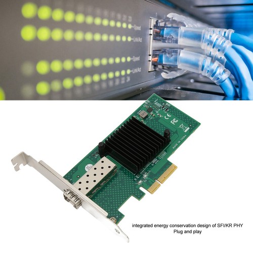 Pcie Network Card 10000Mbps Pci Express X4 5.0Gt/S Sfp Lc Optical Fiber Gi MPF - Picture 17 of 22