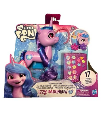 My Little Pony Unicorn Charms izzy Moonbow Figure 17 With Accessories New NIP