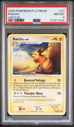 Raichu graded PSA 8 for sale on eBay