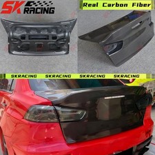 Unpaintedcarbon Fiber Rear Trunk Boot Lid Cover For Mitsubishi Lancer Evo 08-15 Unpaintedcarbon Fiber Rear Trunk Boot Lid Cover For Mitsubishi Lancer Evo 08-15