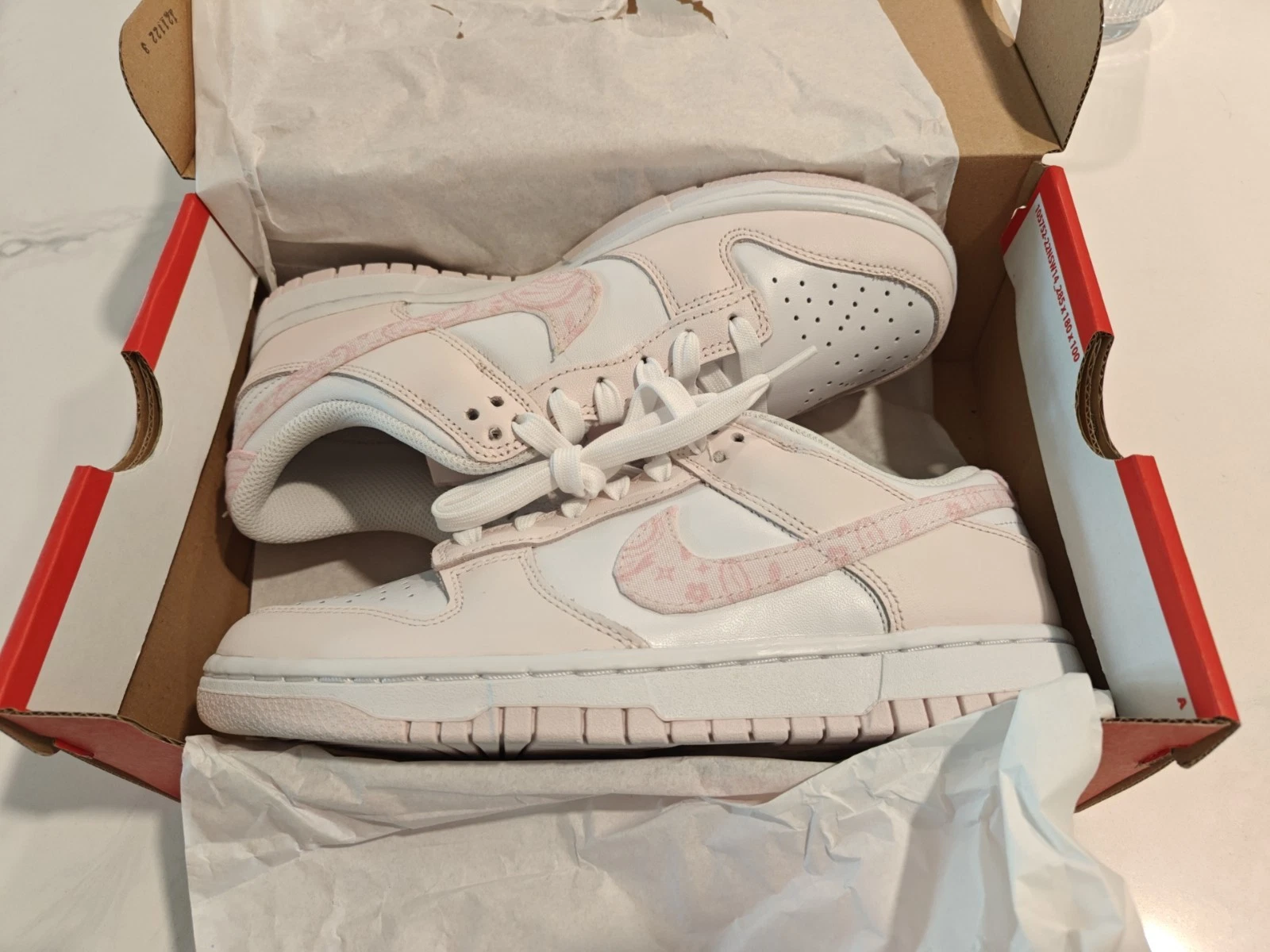 Scarpe Nike Dunk Low Essential Paisley Pack rosa bianco FD1449 100 donna taglia 7