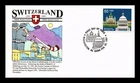 US COVER SWITZERLAND 700TH ANNIVERSARY FDC PANDA HAND PAINTED CACHET
