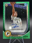 New ListingTAELON PETER 2025-26 BOWMAN CHROME AUTOGRAPHS #BCA-TE GREEN SHIMMER  /99 AUTO