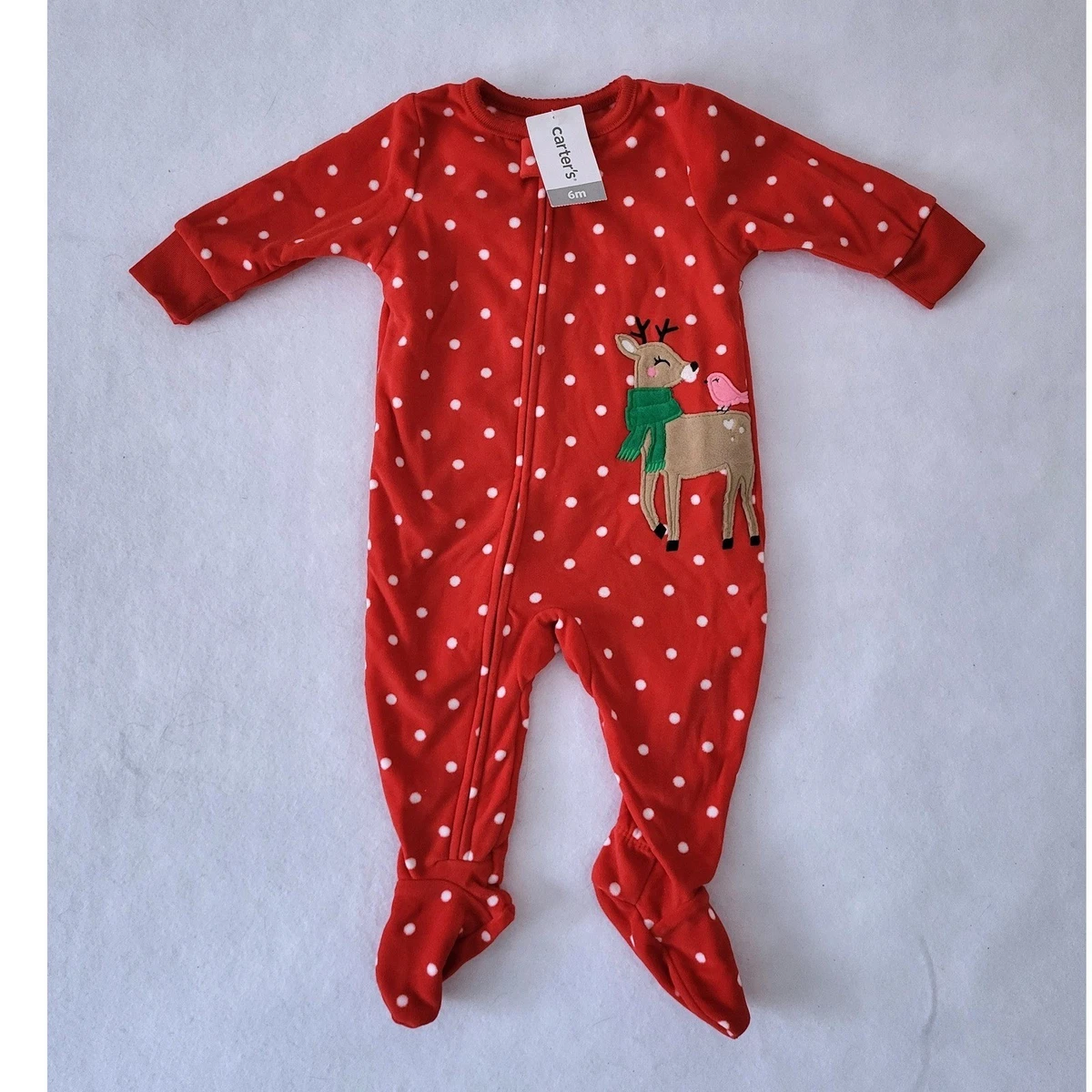 Pyjama Fille Carter's Noël Papa Noël Rose - 18 Mois, Neuf Avec étiquette