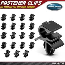 20Pcs 6mm Nylon Hood Latch Release Cable Retainer Clips for Dodge Ram 1500 Jeep