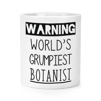 Warnung World's Grumpiest Botaniker Makeup Pinsel Bleistift Topf Lustig Best