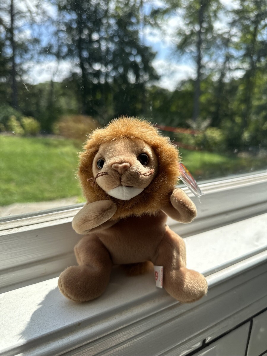 Ty Roary Lion Plush Rory The Lion Beanie Baby Ty Beanie Babies