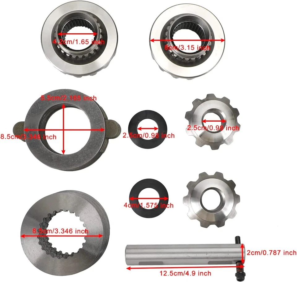 8.8" Traclok Posi Clutch Pack Kit Lsd Spider Gears For Ford 8.8" Truck rearend - Image 2 of 4