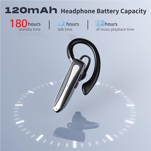 Auricolare Bluetooth Wireless Vivavoce Auricolari Singoli Cuffie Hi-fi - Foto 13 di 15