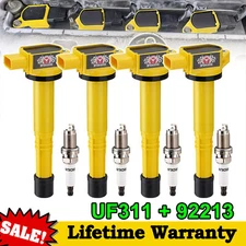 4* Ignition Coil & Spark Plug set for Honda CR-V Civic S2000 Acura CSX RSX UF311